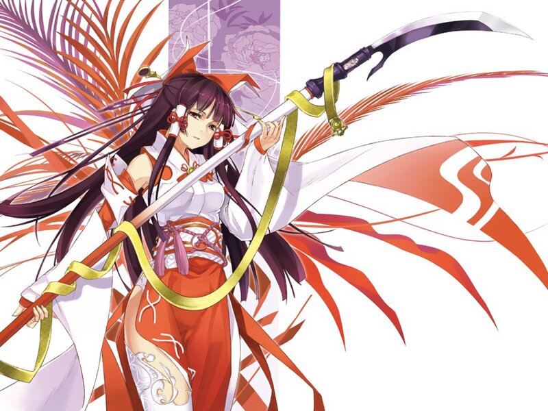 Anime Girl with Scythe — White, Dramatic, Manga