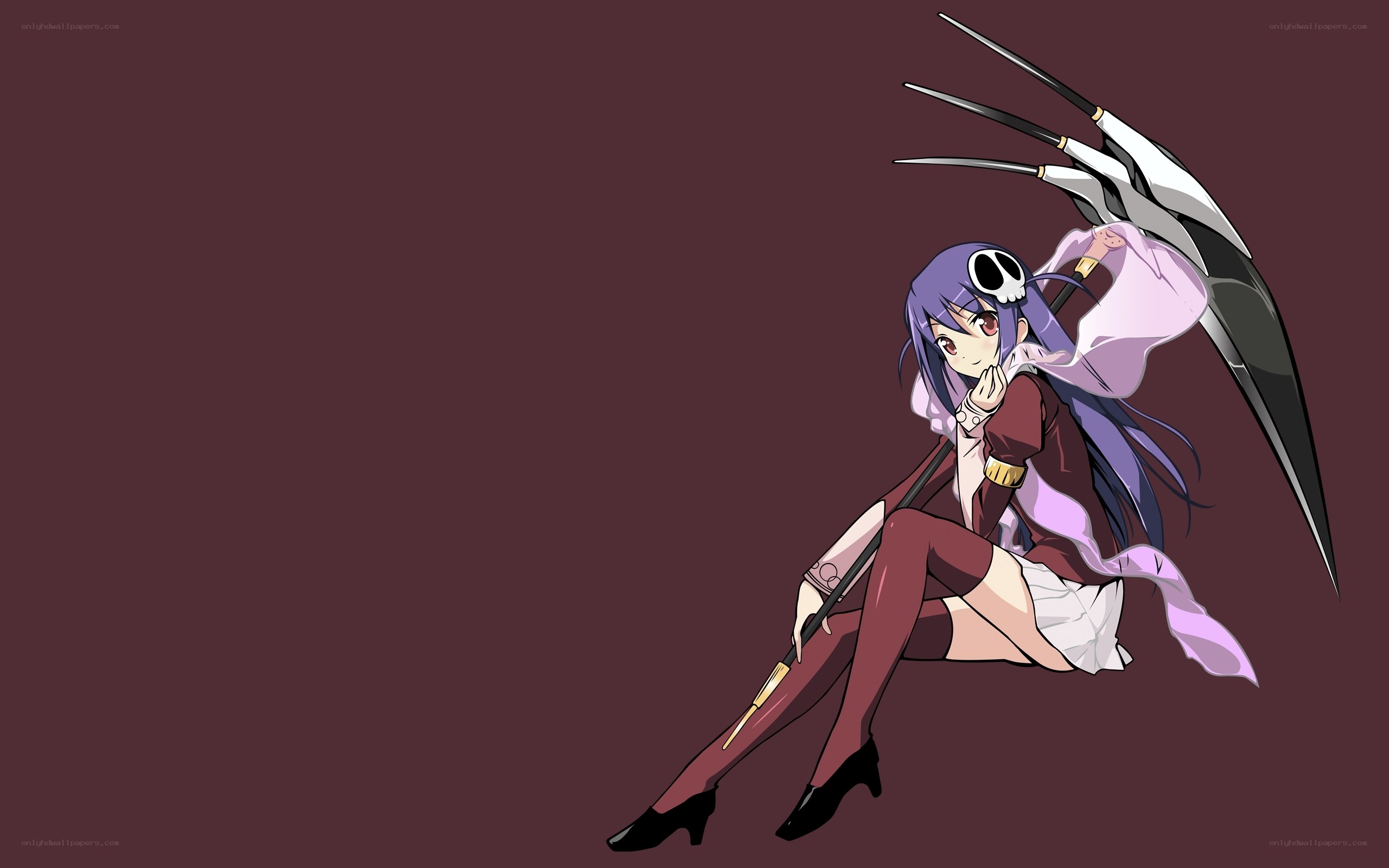 anime girl with scythe