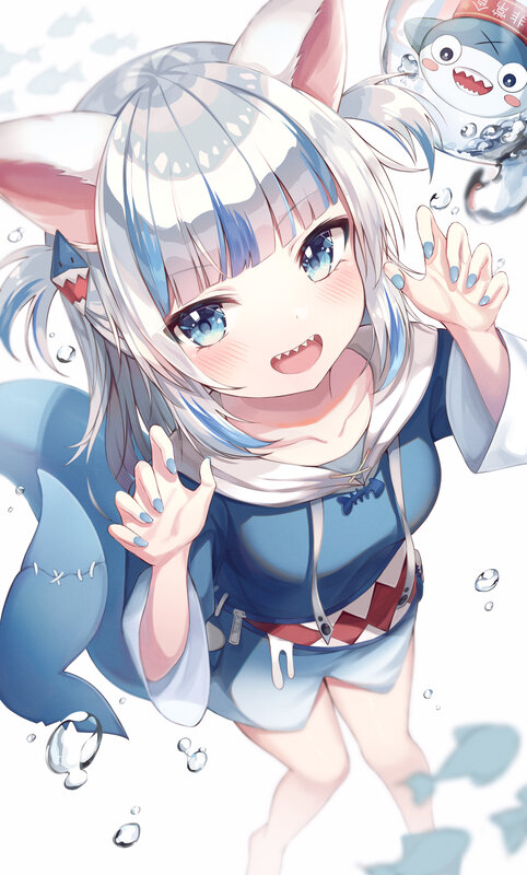 Anime Girl with Shark Features