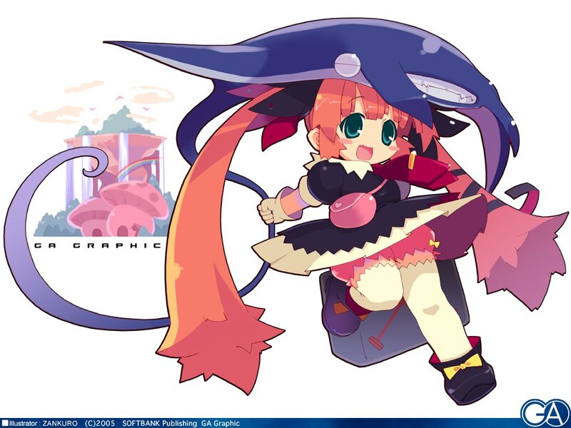 anime girl with shark hat