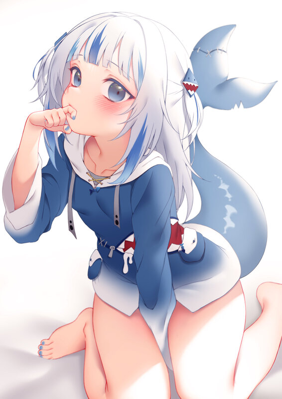 Anime Girl with Shark Tail