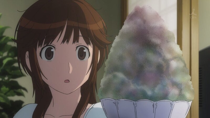 anime girl with shaved ice