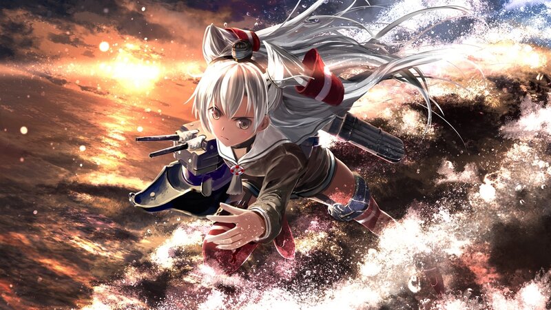 Anime Girl with Ship Cannon