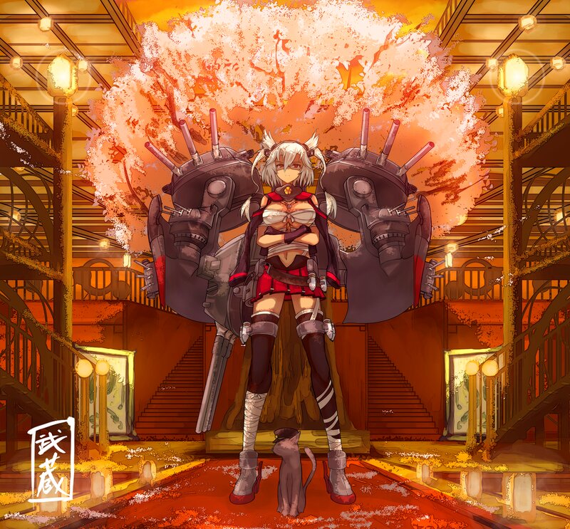 Anime Girl with Ship Turrets