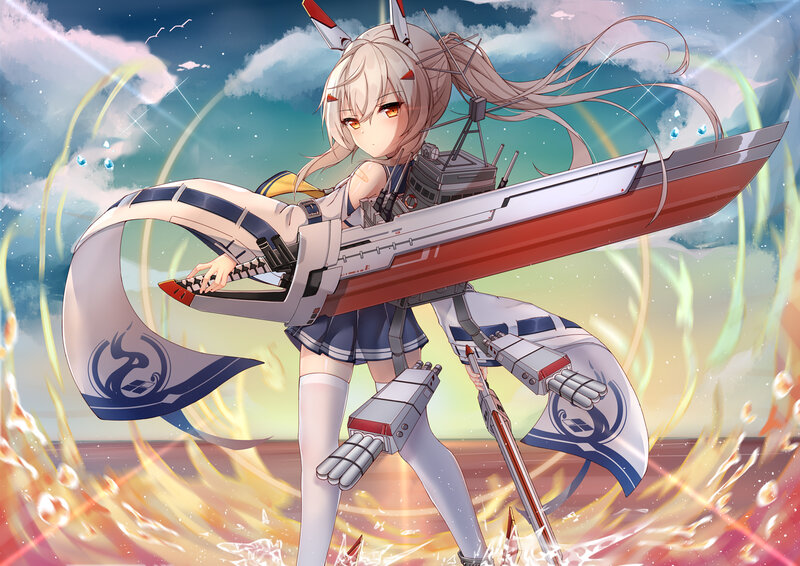 Anime Girl with Ship Weapon