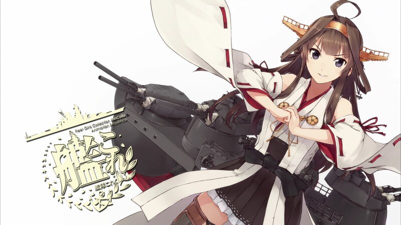Anime Girl with Ship — White, Calm