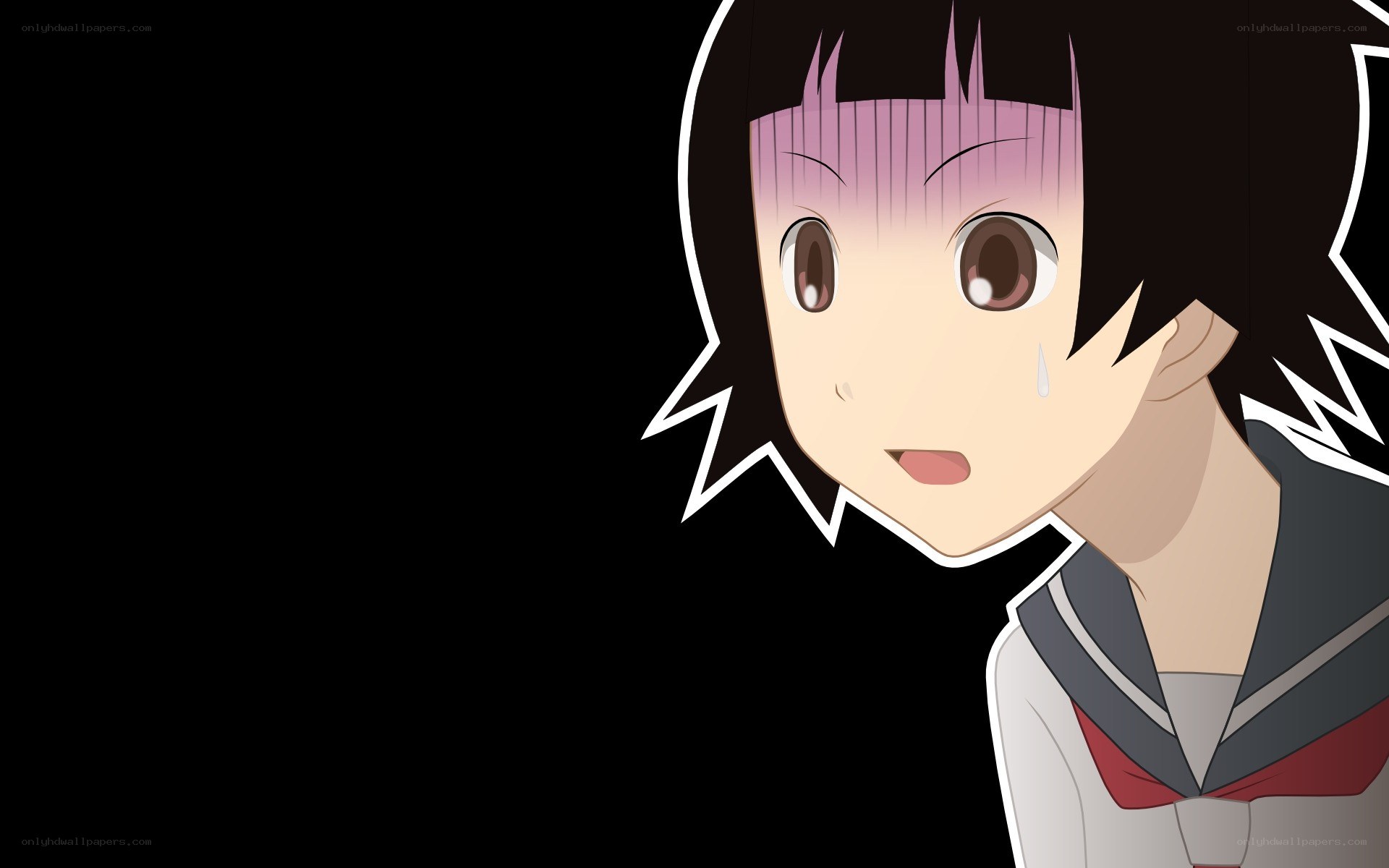 anime girl with shocked expression