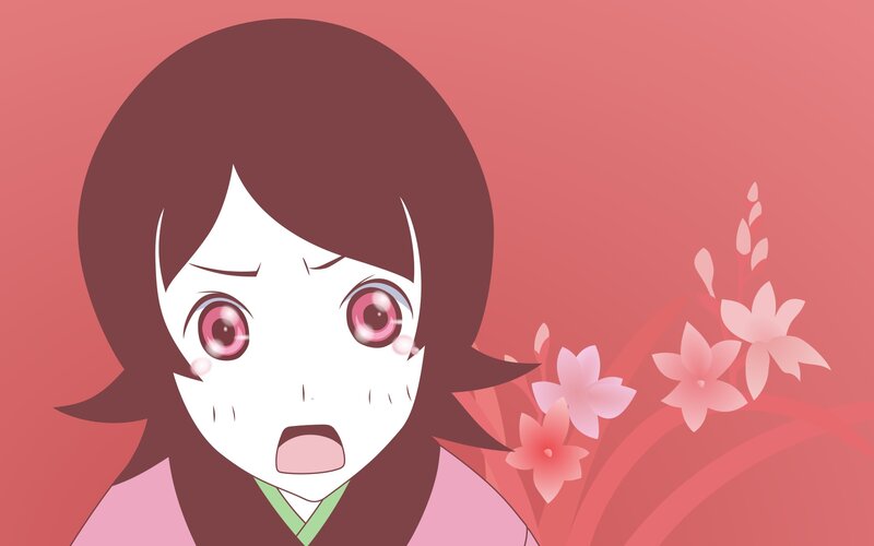 anime girl with shocked expression