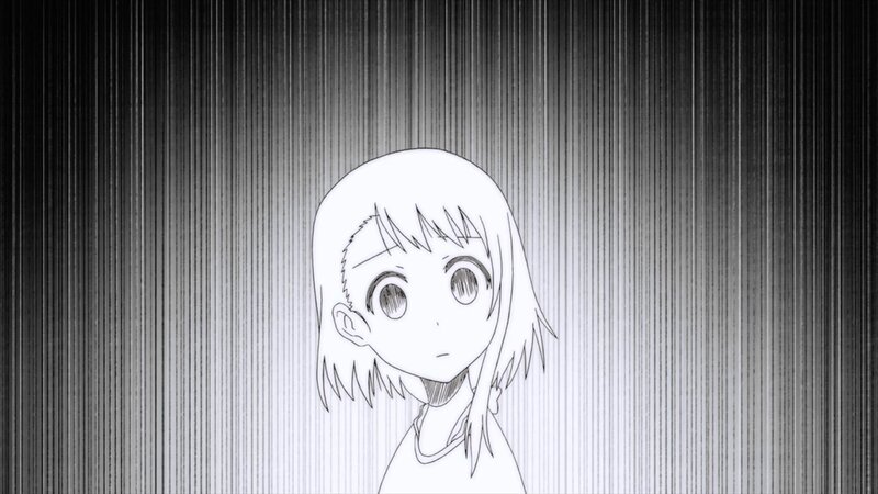 Anime Girl with Short Hair — Black, Dramatic