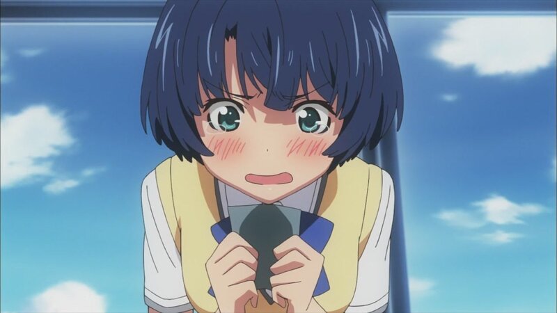 Anime Girl with Short Hair — Blue, Serene, Afternoon
