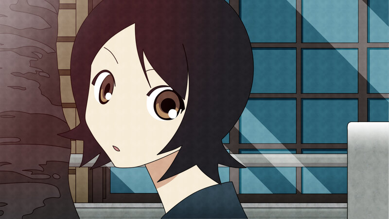 Anime Girl with Short Hair — Brown, Calm, Afternoon