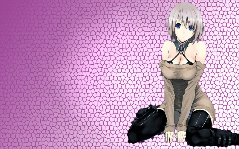 anime girl with short hair