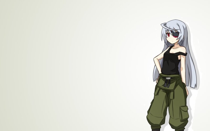 anime girl with silver hair
