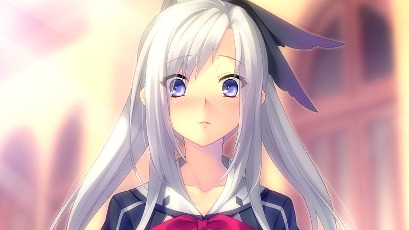 anime girl with silver hair