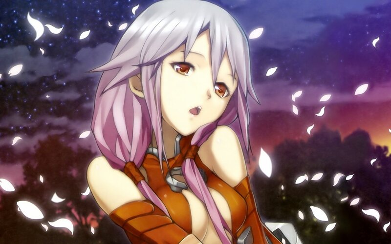 anime girl with silver hair