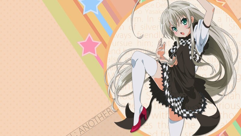 anime girl with silver hair