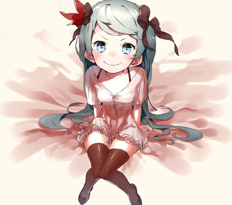 anime girl with silver hair