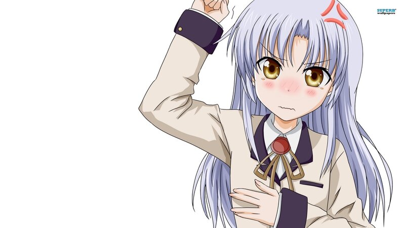 anime girl with silver hair