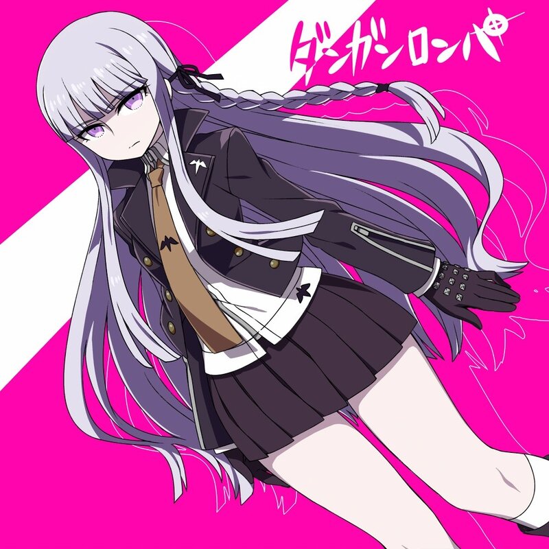Anime girl with silver hair