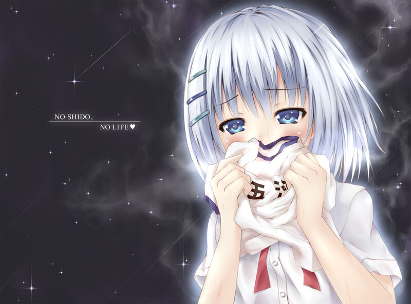 anime girl with silver hair