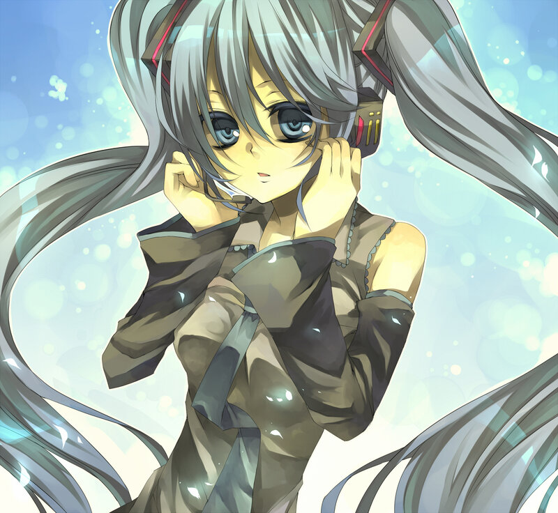 anime girl with silver hair