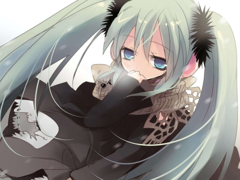 anime girl with silver hair