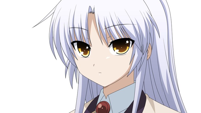 anime girl with silver hair