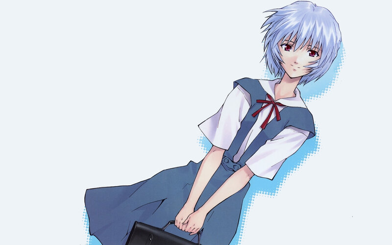 anime girl with silver hair