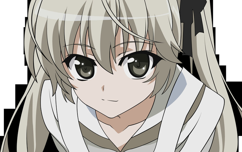 anime girl with silver hair