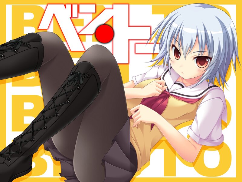 anime girl with silver hair