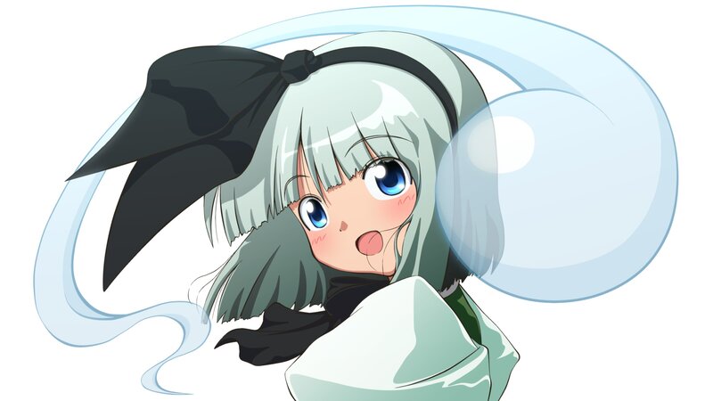 anime girl with silver hair