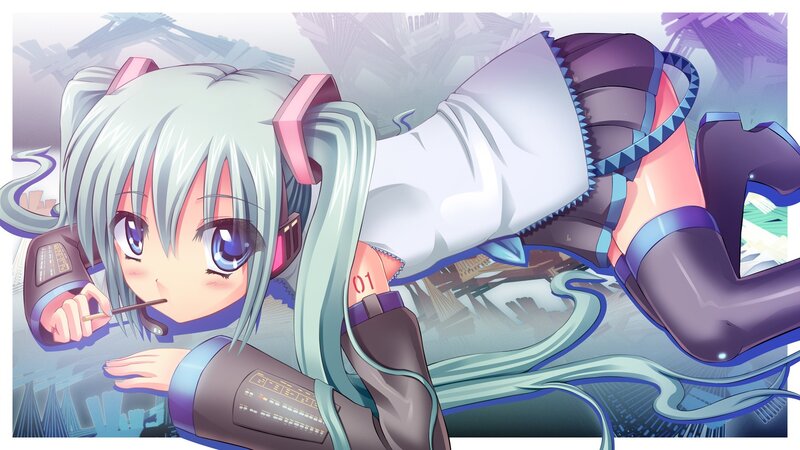 anime girl with silver hair