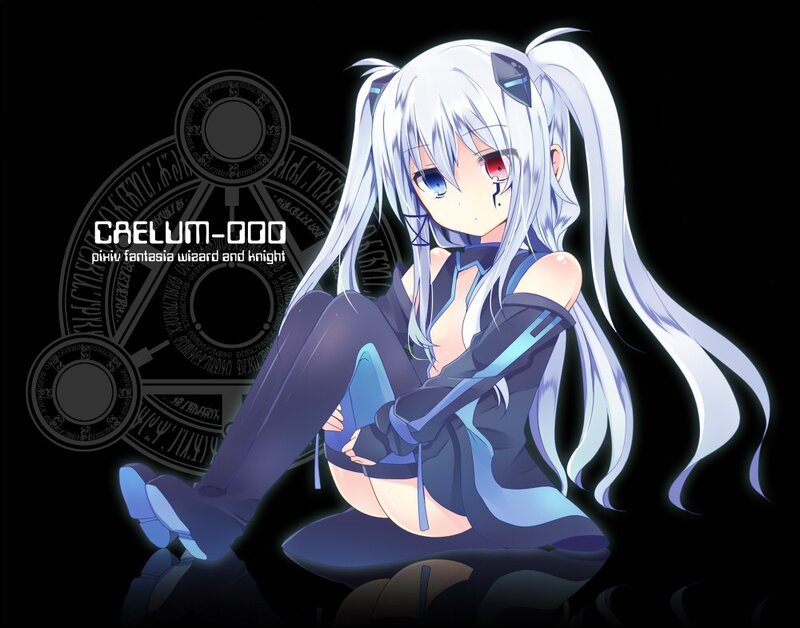Anime girl with silver hair