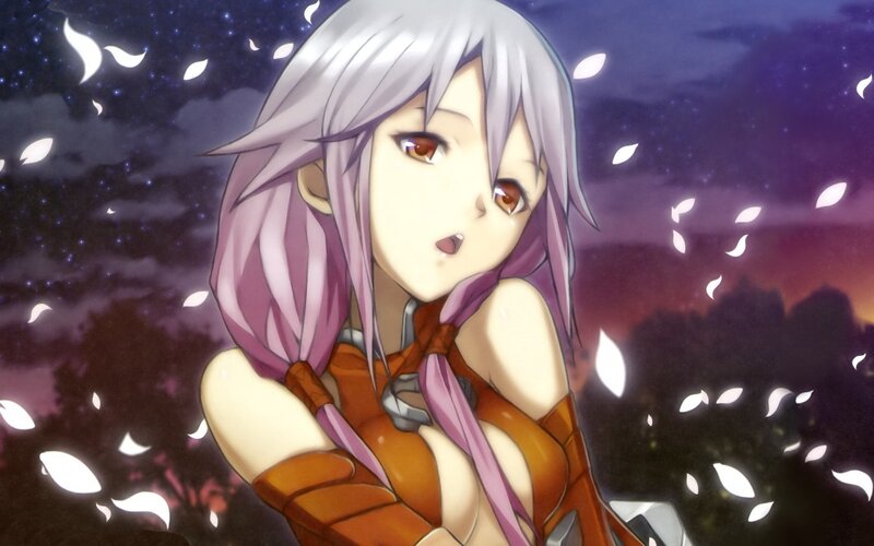 anime girl with silver hair