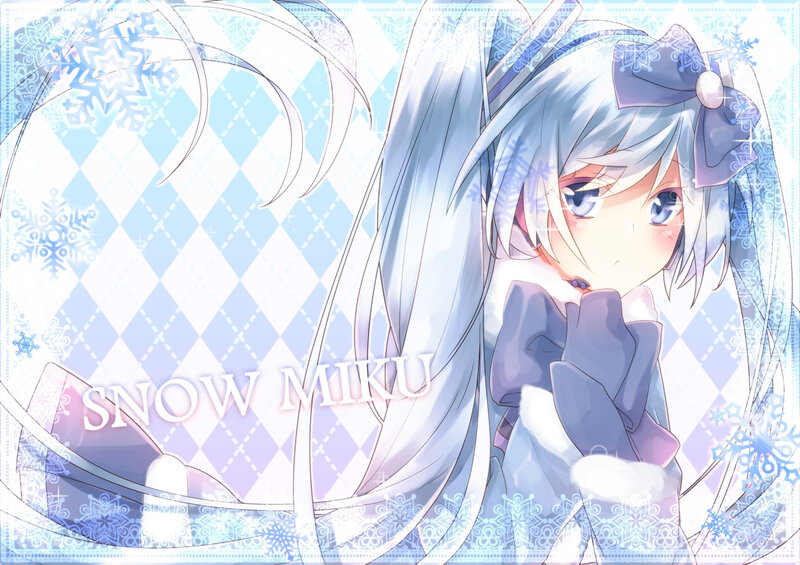 Anime Girl with Silver Hair — Blue, Cold