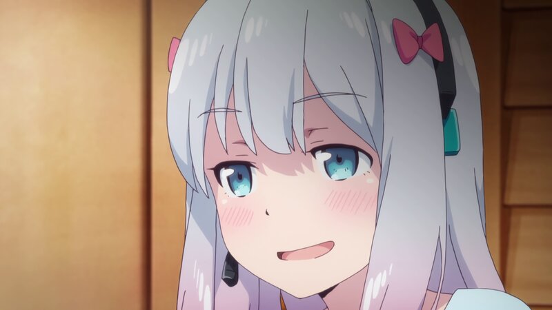 Anime Girl with Silver Hair — Calm, Blue Eyes