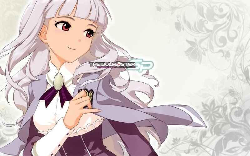 Anime Girl with Silver Hair — White, Calm, White Blouse