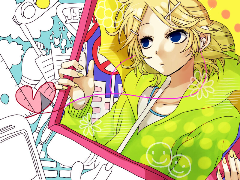 anime girl with sketchbook