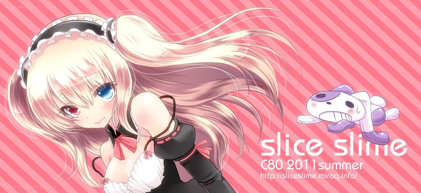 Anime girl with slime character