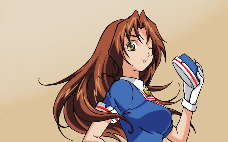 anime girl with snack