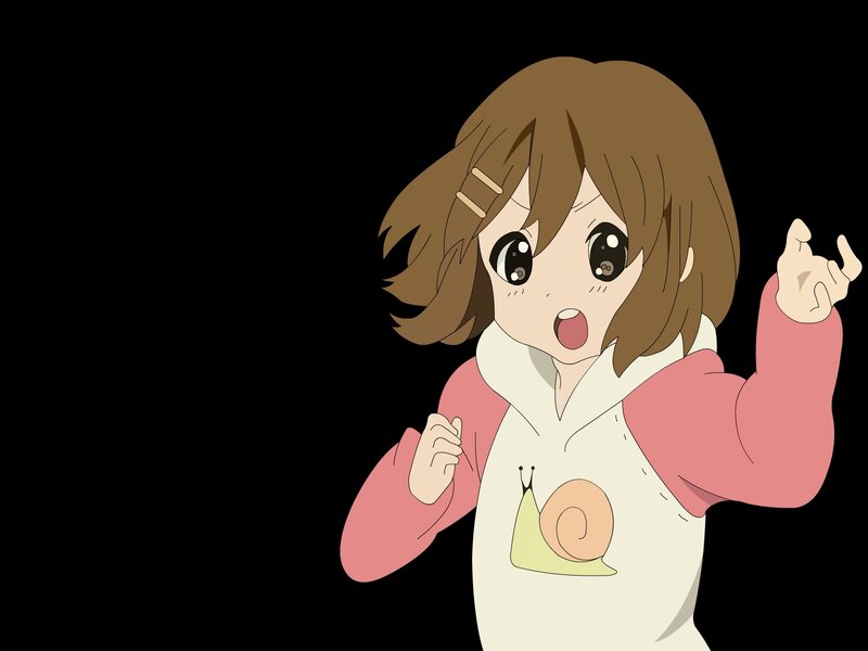 anime girl with snail hoodie