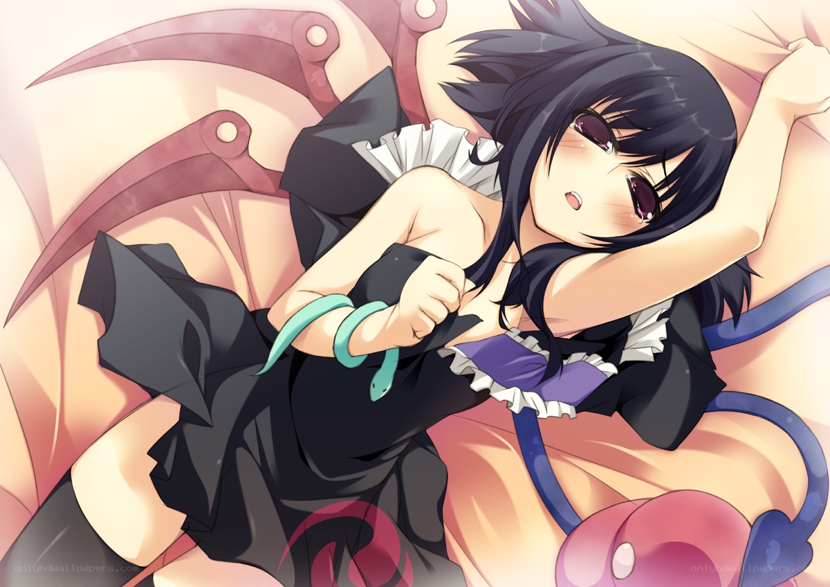 anime girl with snake