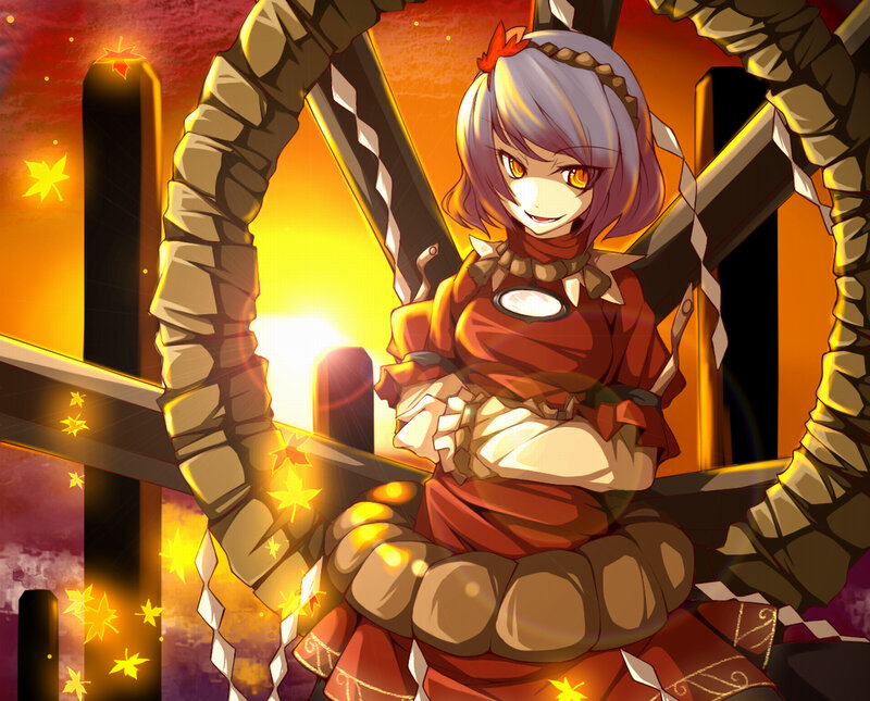 Anime girl with snake-like arms