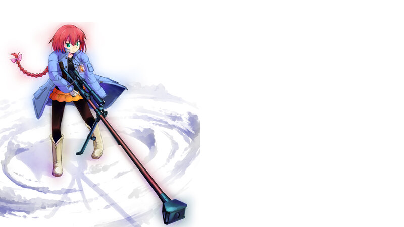 anime girl with sniper rifle