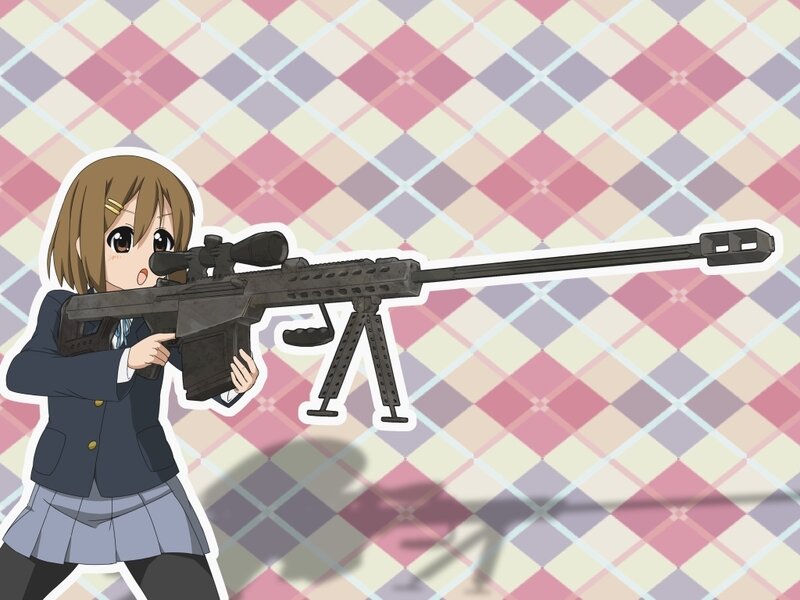 anime girl with sniper rifle
