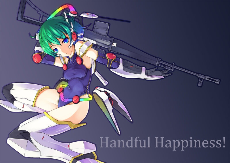 Anime girl with sniper rifle
