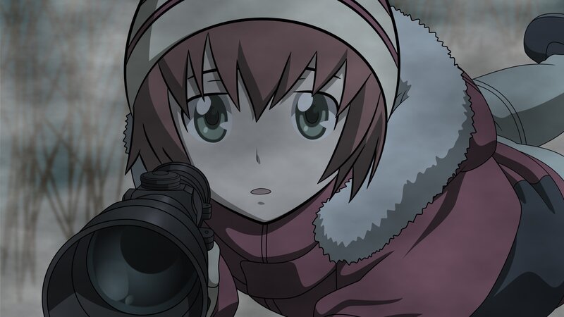 anime girl with sniper rifle