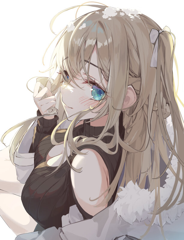 Anime Girl with Snow