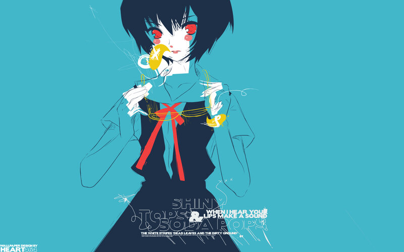 anime girl with soda pop