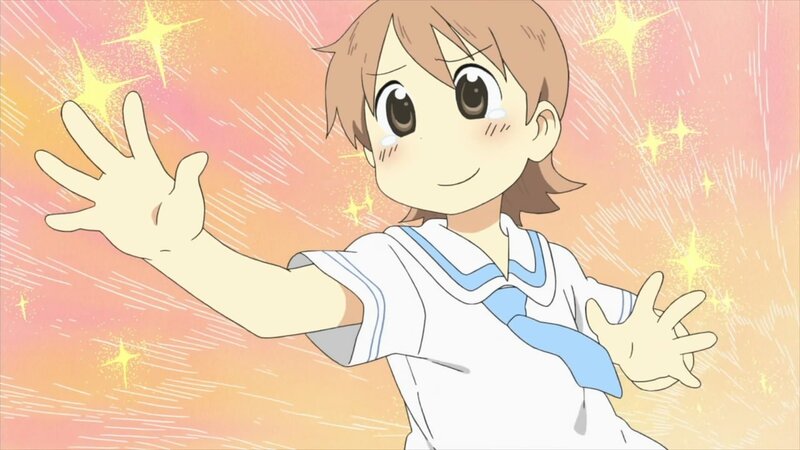 anime girl with sparkles